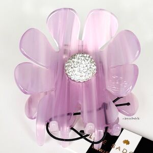 Lele Sadoughi French Rose Claw Clip NWT